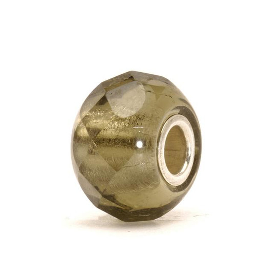 Trollbeads Grey Prism Glass Bead